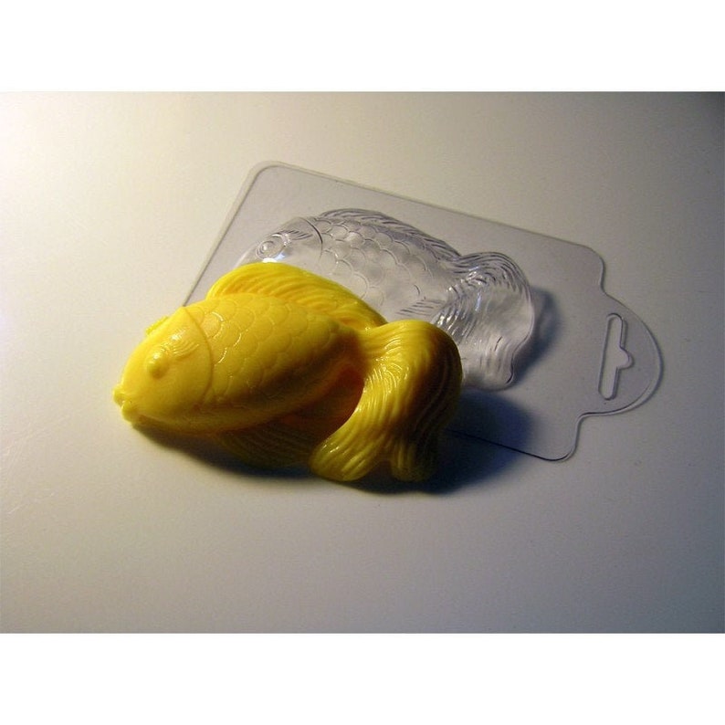 Goldfish plastic mold golden fish mold fish mold gold small Etsy