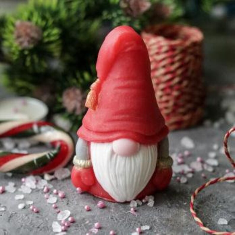 Silicone gnome soap mold valentine gnomes gypsum mold Etsy