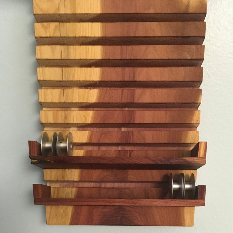 Solid Wood Hardwood 6 x 18 Hanging Ruler Rack with Etsy