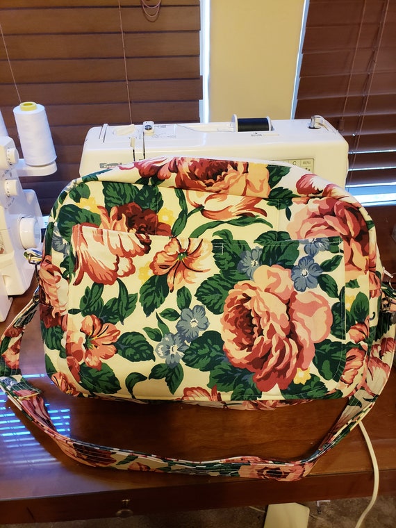 floral laptop bag