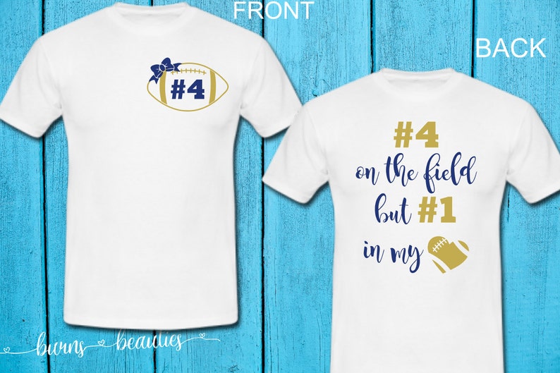 Football Girlfriend Shirt Custom Football Shirt Football Etsy