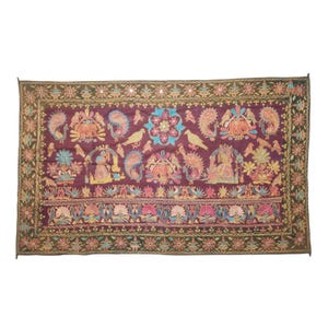 vintage kutch Embroidery wall hanging  Ethnic India Kutch Gujarat Tapestry Antique India embroidery