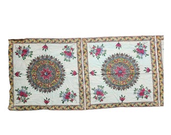 Blocco di legno antico Kalamkari stampato