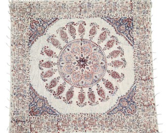 Blocco di legno antico Kalamkari stampato