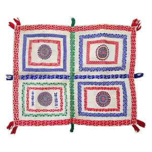 Antikes Vintage Kantha Baby gequiltet bestickt Kantha aus Westbengalen 1930er Jahre