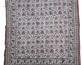 Antico ornamento da parete indiano Kalamkari