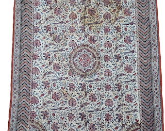 Antico ornamento da parete indiano Kalamkari
