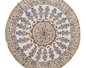 Blocco di legno antico Kalamkari stampato