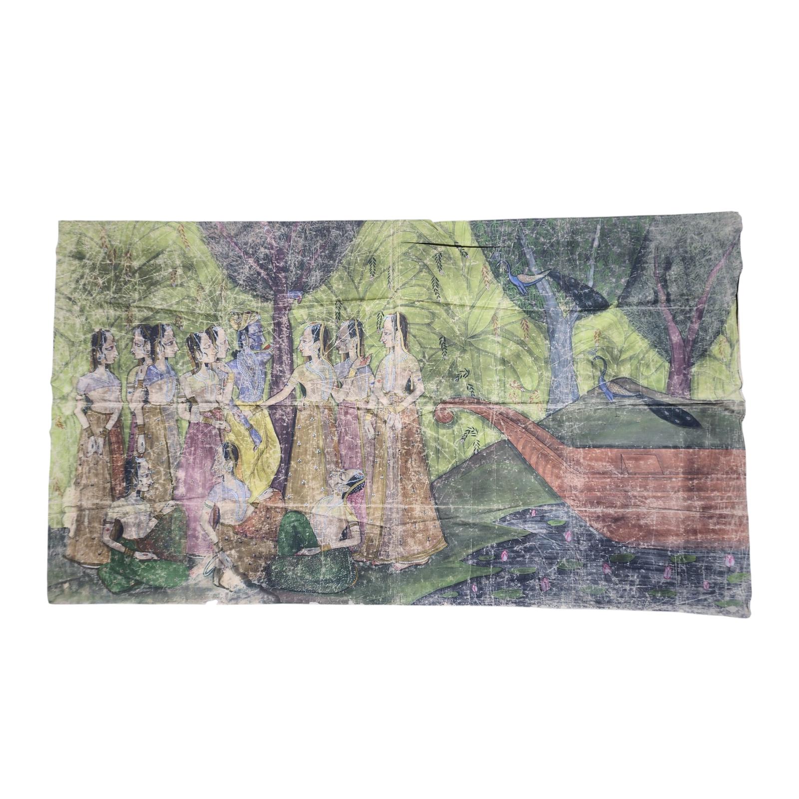 手描きのインドのピチワイ絵画：ヴィンテージの壁掛け、20世紀 - Etsy 日本