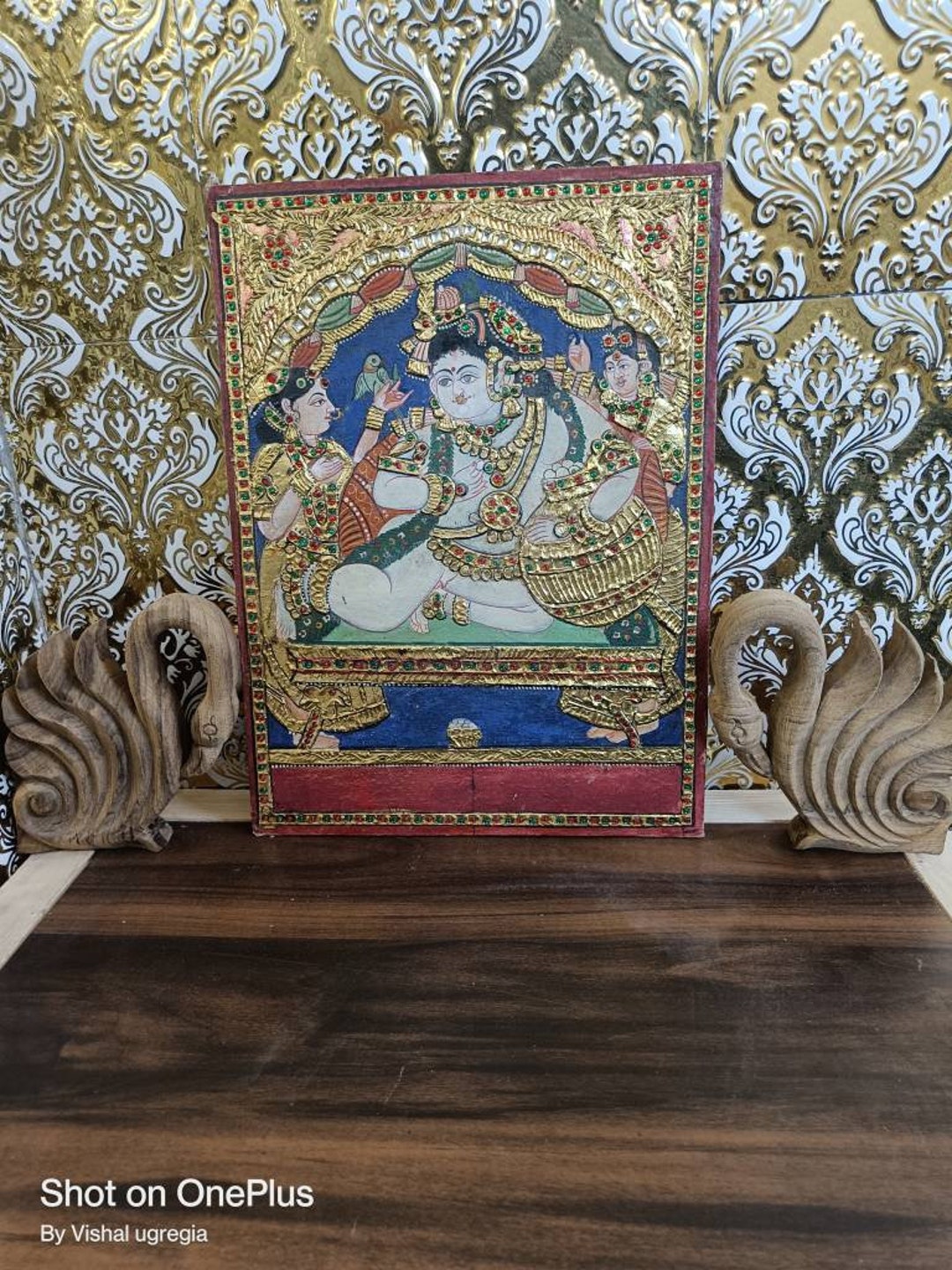 Tanjore Painting Indian Painting Tanjore Art Small Size 12 Inch by 16