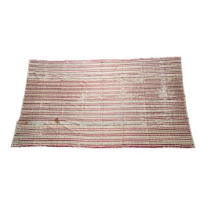 Antique Maroon Phulkari Shawl: Hand-Embroidered Cotton Textile
