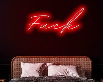 Fuck neon sign, Fuck led sign, Fuck light sign, Fuck wall sign, Fuck neon light, Neon light sign for wall, Neon sign bedroom, Led sign wall