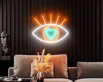 EYE Custom Neon Sign Light Office Living Room, Neon sign wall art, Neon sign wall decor holiday decor, bedroom wall art, home decor
