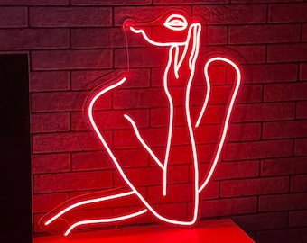 Body Woman Neon Sign, Girl Body Neon Sign, Lady Neon Sign, Woman Body Wall Art, Beauty neon, Neon Sign Bedroom, Beauty salon sign