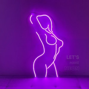 Woman body neon sign, Body neon sign, Body led sign, Woman body led light, Lady neon sign, Neon sign bedroom girl, Sexy neon sign