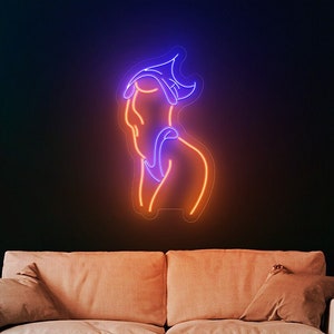 Lady neon sign, Body neon sign, Woman body neon sign, Woman body wall decor, Lady neon sign, Neon sign bedroom girl, Led neon sign