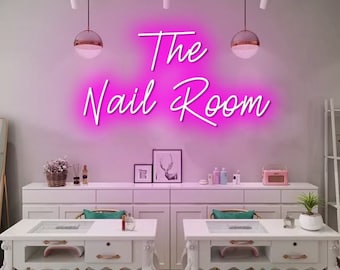 The Nail Room Neon Sign, Nails Neon Sign Wall Decor, Party Sign, Custom Neon Sign, Nails Salon Neon Sign Light, Led Neon Sign, Beauty neon