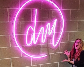 Your LOGO neon sign, Custom business neon sign, Business company logo, Custom neon sign