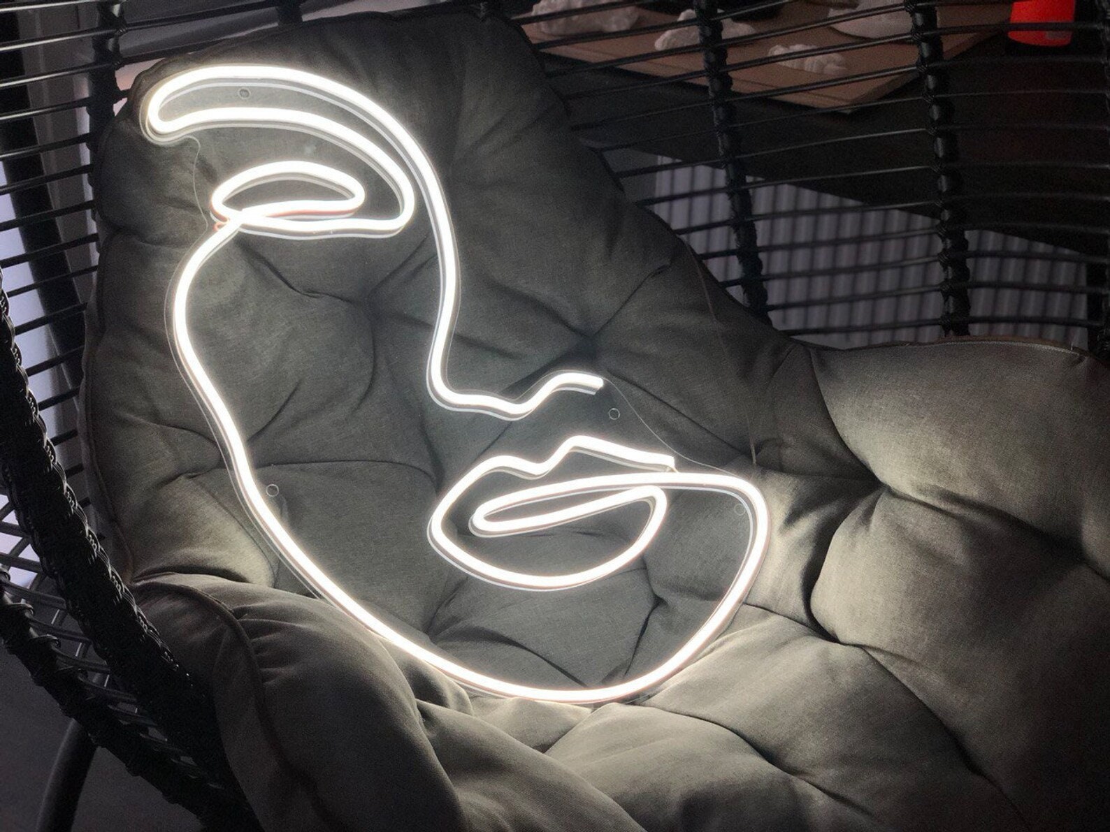 Neon Schild Schlafzimmer Frau Gesicht Mädchen Neon Licht Led | Etsy