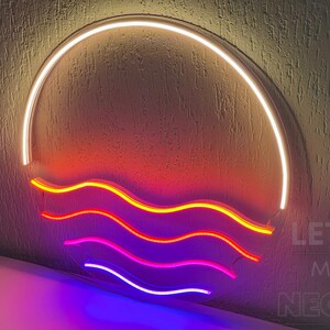 Sunset Neon Sign, Sunrise Neon Light, Sunset Led Sign, Sunset Wall ...