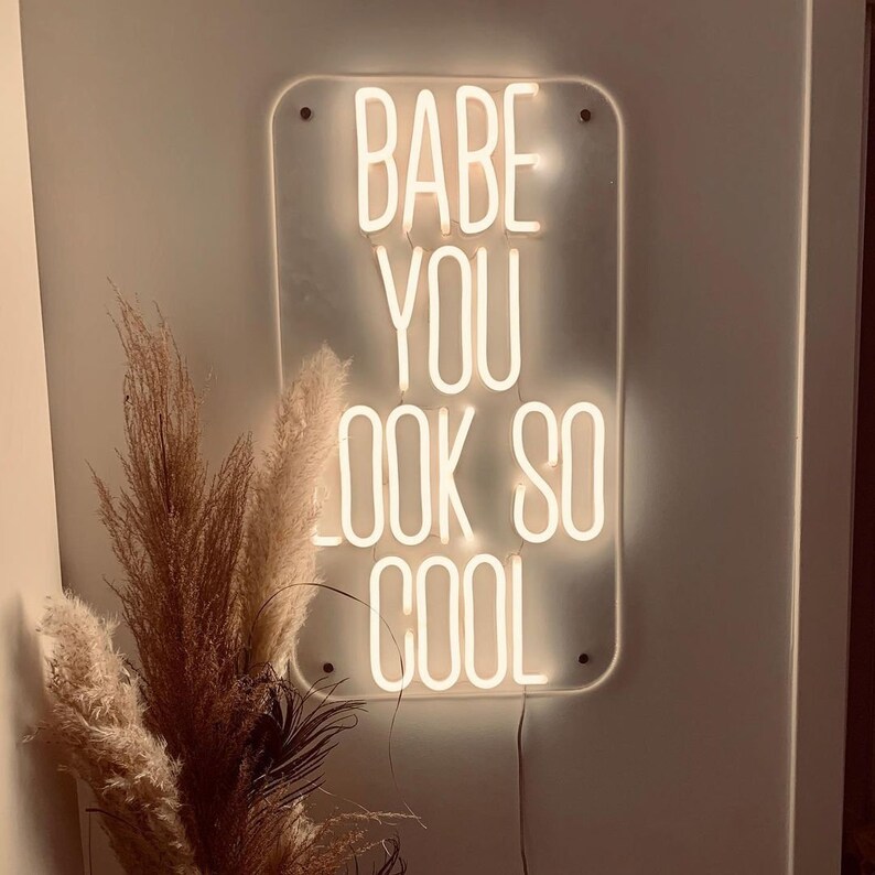 Neon Led Word Signs Create Your Own LED Neon Sign: Word Sentence Logo Custom | Etsy Canada