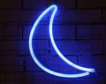 Neon Sign Bedroom moon Neon Signs Neon Sign Moon Neon Wall Sign