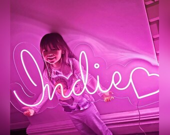 Custom Name Neon Sign for Kids, Neon Name Sign, Nursery Name Sign, Baby Name Sign for Nursery Décor, Neon Light, Birthday Gift