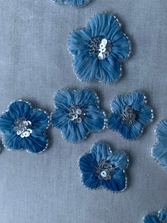 Superbe exclusif fait à la main en perles et et et paillettes pétales de Tulle tissu--4 mètres 9f6eec Superbe exclusif fait à la main en perles et et et paillettes pétales de Tulle tissu--4 mètres 9f6eec