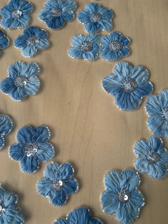 Superbe exclusif fait à la main en perles et et et paillettes pétales de Tulle tissu--4 mètres 9f6eec Superbe exclusif fait à la main en perles et et et paillettes pétales de Tulle tissu--4 mètres 9f6eec