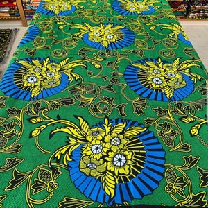 Stunning Ankara African Print Fabric- 1 piece- 6 yards