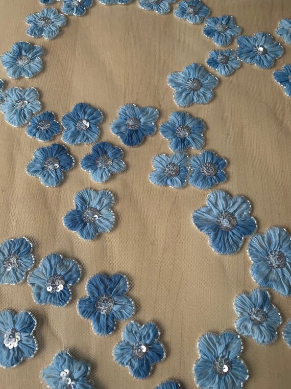 Superbe exclusif fait à la main en perles et et et paillettes pétales de Tulle tissu--4 mètres 9f6eec Superbe exclusif fait à la main en perles et et et paillettes pétales de Tulle tissu--4 mètres 9f6eec