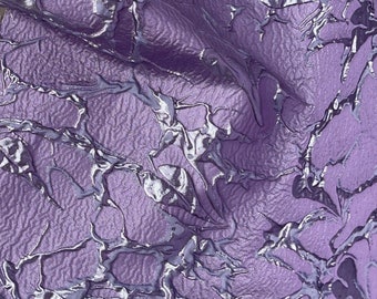 Breathtaking Designer Luxury Lilac Metallic Abstract Brocade Fabric - - Sold per yard