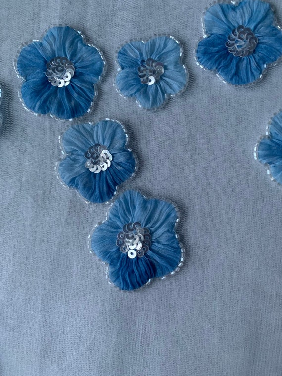 Superbe exclusif fait à la main en perles et et et paillettes pétales de Tulle tissu--4 mètres 9f6eec Superbe exclusif fait à la main en perles et et et paillettes pétales de Tulle tissu--4 mètres 9f6eec