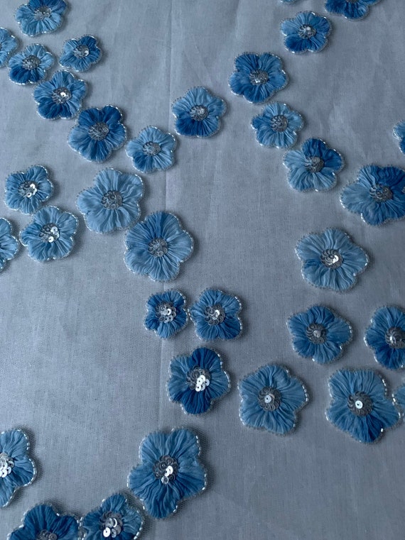 Superbe exclusif fait à la main en perles et et et paillettes pétales de Tulle tissu--4 mètres 9f6eec Superbe exclusif fait à la main en perles et et et paillettes pétales de Tulle tissu--4 mètres 9f6eec