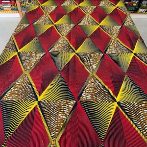 Stunning Ankara African Print Fabric- 1 piece- 6 yards