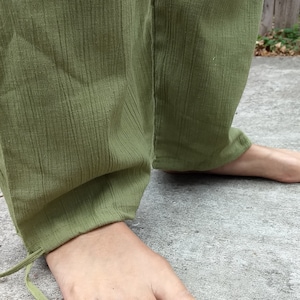 Greenish Tan Cotton Dignified Breathing Ecuadorian Business Hippie Pants