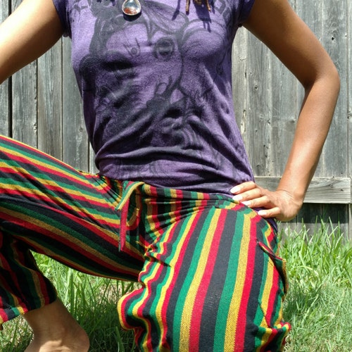 Rasta Hippie Pants Etsy