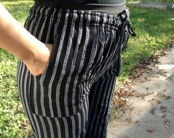 Black chef hippie pants from Ecuador