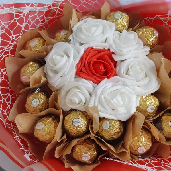 Chocolate Bouquet Ferrero, Mathers Day, Father Days, Birthday Gift for her, Anniversary Gift, Valentines, Congratulations, Thank You