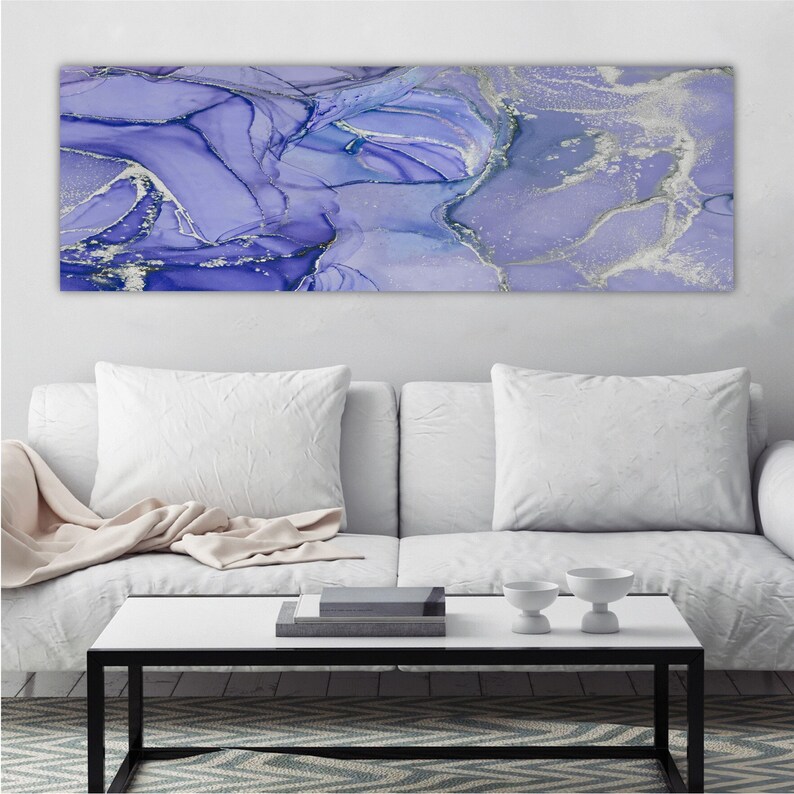 Light Purple Wall Art Light Purple and Grey Wall Art Purple Etsy