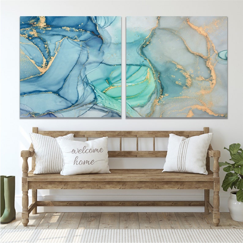 Wall Decor Bedroom Above Bed Canvas Wall Art Master Bedroom Etsy