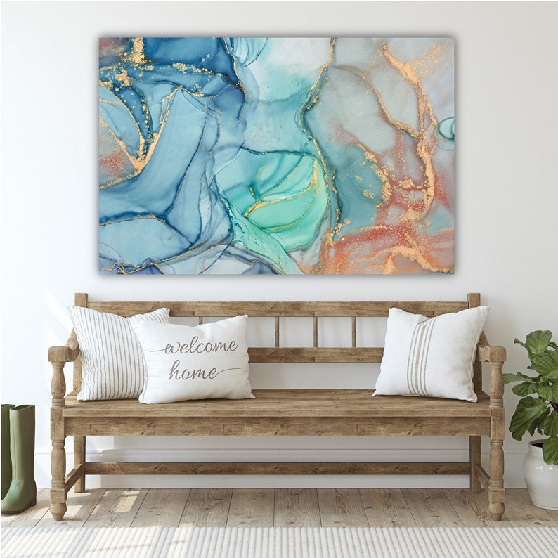Large Vertical Wall Art Abstract CANVAS PRINT Vertical Wall Etsy