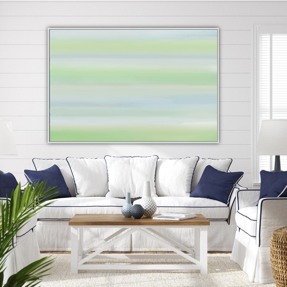 Canvas Wall Art Framed Art Prints Large Canvas Art Sage Green Etsy