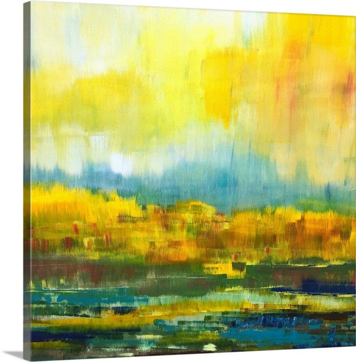 Mustard Yellow Art Print Yellow Mid Century Art Mustard Yellow Etsy