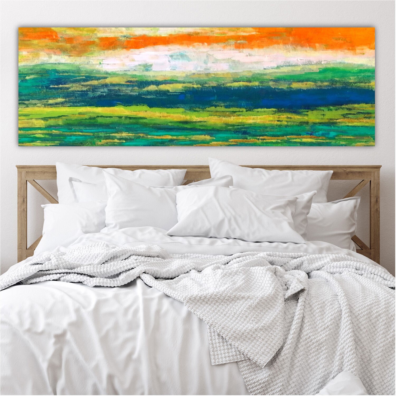 Large Bedroom Wall Decor Over the Bed Master Bedroom Wall Art | Etsy