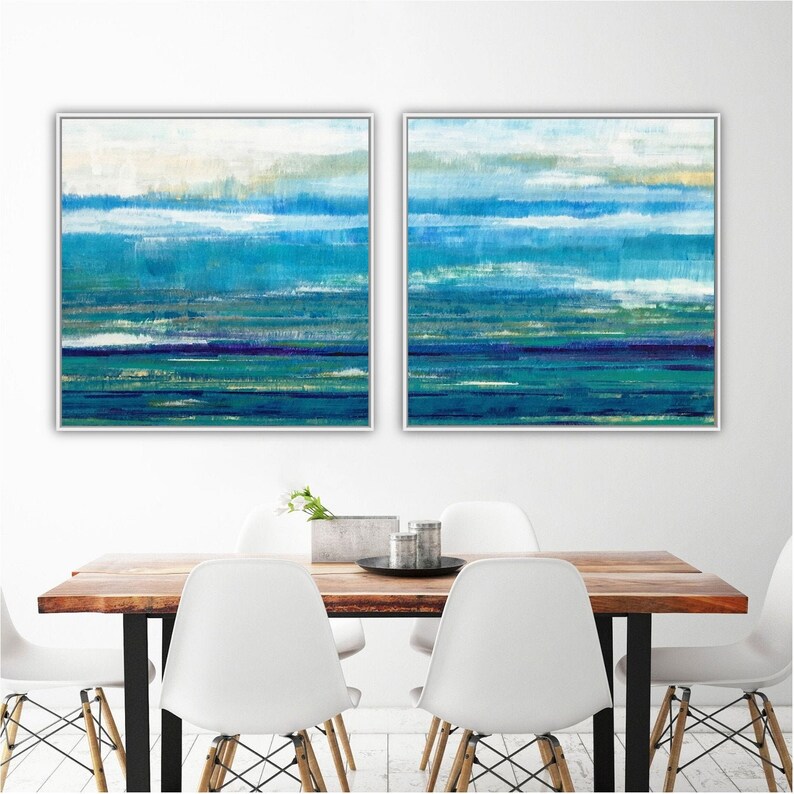 Canvas Wall Art Set Ocean Wall Art Set Framed Wall Art Set Etsy