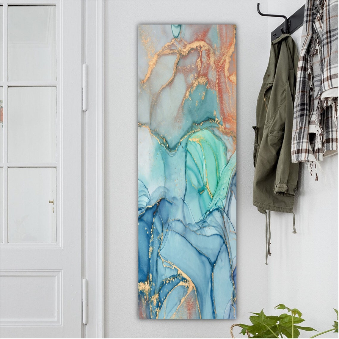 Large Vertical Wall Art Abstract CANVAS PRINT Vertical Wall Etsy