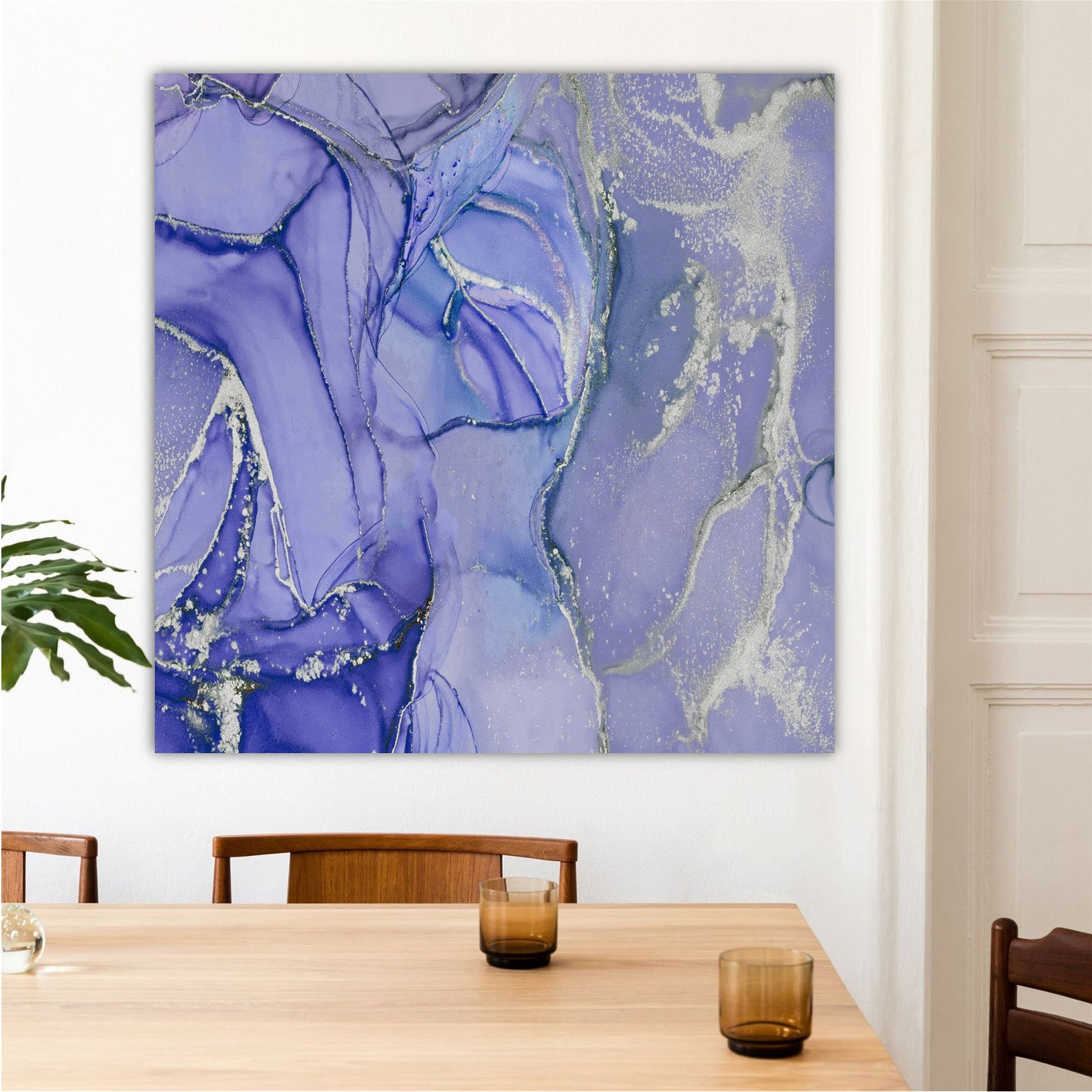 Light Purple Wall Art Light Purple and Grey Wall Art Purple Etsy