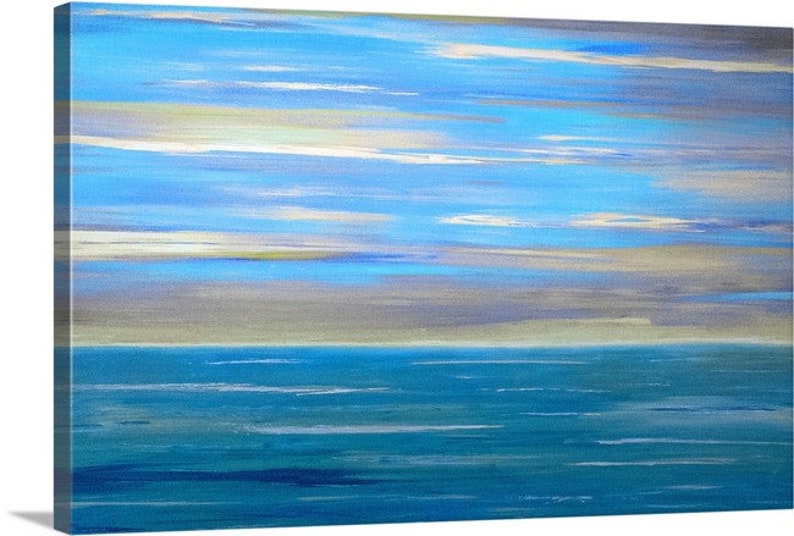 Large Abstract Ocean Print