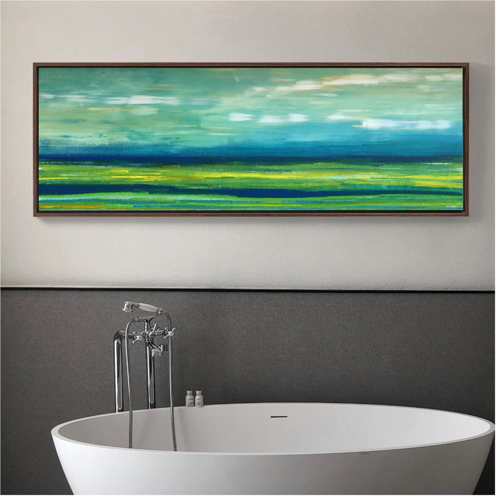 Long Narrow Wall Art Horizontal Landscape Giclee Narrow Etsy